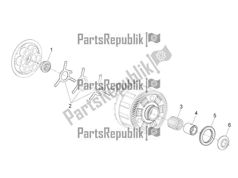 All parts for the Clutch I of the Aprilia Tuono V4 1100 Factory 2017