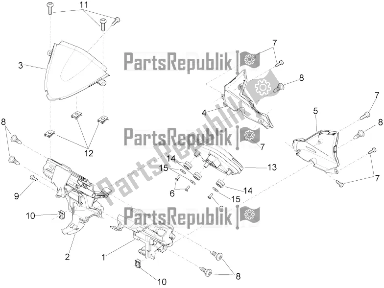 Alle Teile für das Instrumententafel des Aprilia Tuono V4 1100 Factory USA, Canada 2016