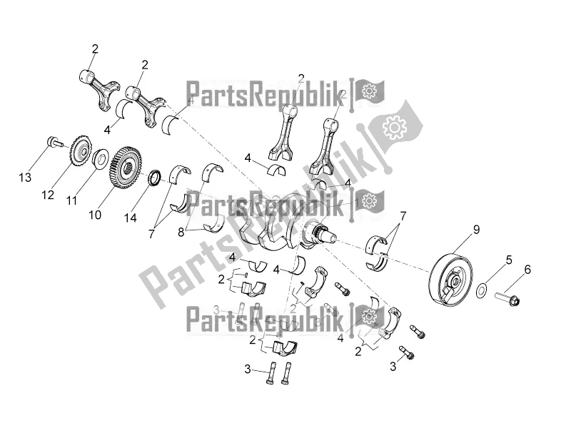 Toutes les pièces pour le Arbre De Transmission du Aprilia Tuono V4 1100 Factory USA, Canada 2016