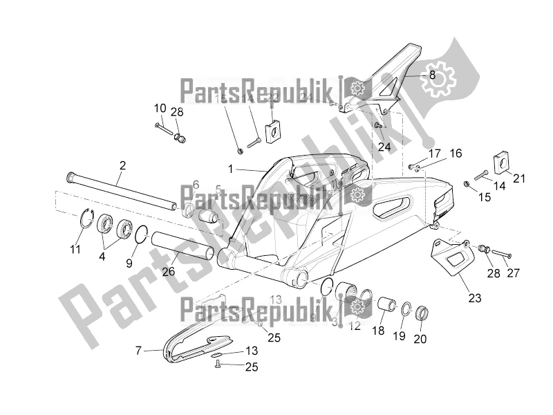 Wszystkie części do Rami? Wahad? Owe Aprilia Tuono V4 1100 Factory USA, Canada 2016