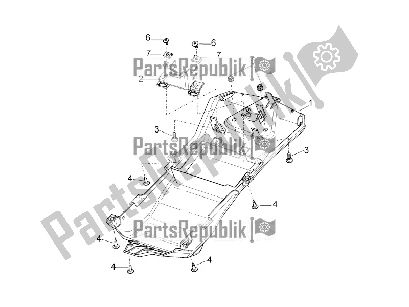 Toutes les pièces pour le Underaddle du Aprilia Tuono V4 1100 Factory USA, Canada 2016