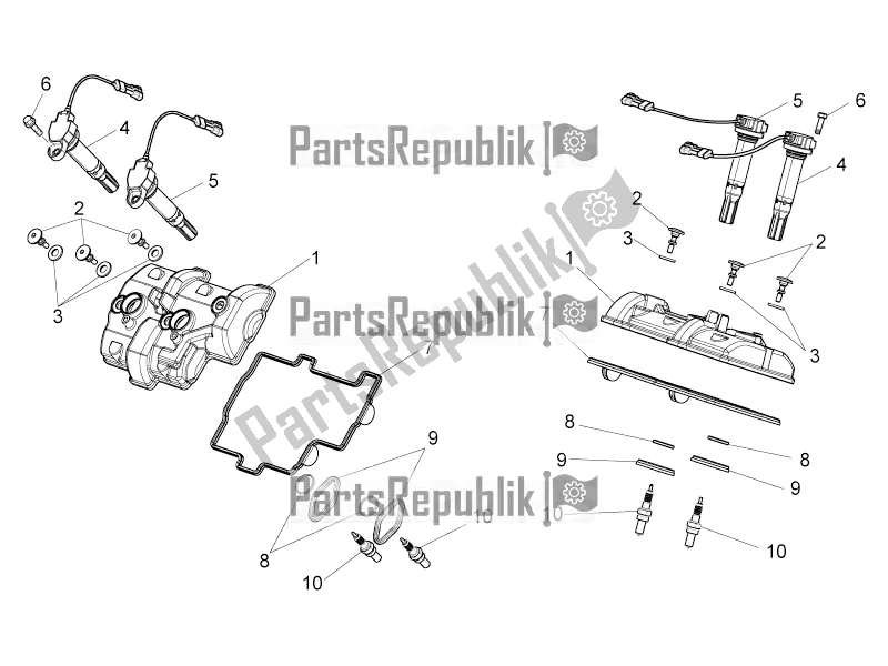 Toutes les pièces pour le Couvercle De Soupape du Aprilia Tuono V4 1100 Factory USA, Canada 2016