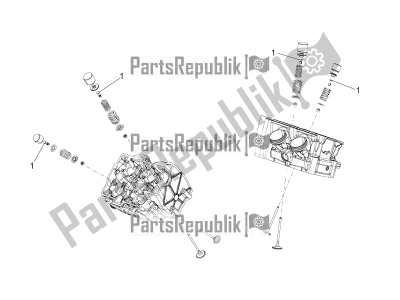 Toutes les pièces pour le Tampons De Soupapes du Aprilia Tuono V4 1100 Factory USA, Canada 2016