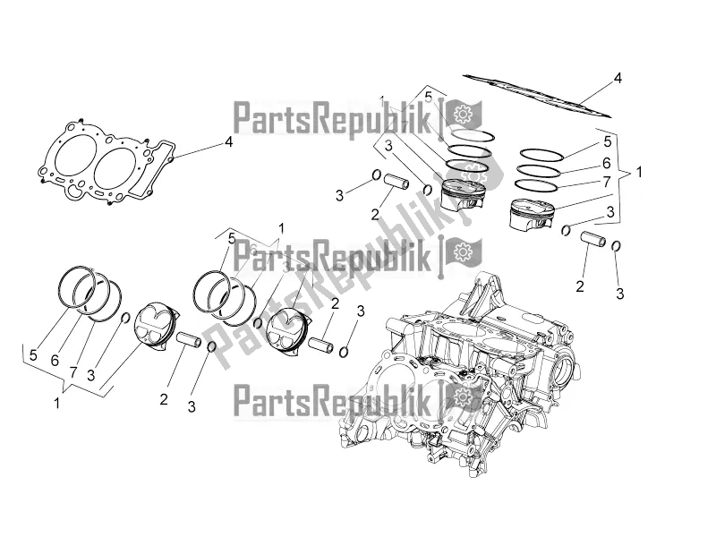 Wszystkie części do Cylinder - T? Ok Aprilia Tuono V4 1100 Factory USA, Canada 2017