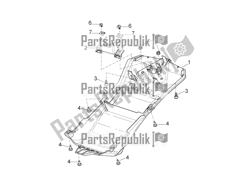 Toutes les pièces pour le Underaddle du Aprilia Tuono V4 1100 Factory USA, Canada 2017