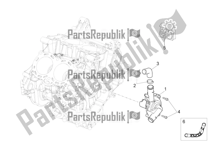 Todas las partes para Bomba De Agua de Aprilia Tuono V4 1100 Factory USA, Canada 2017