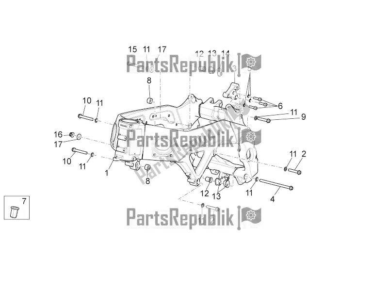 Toutes les pièces pour le Cadre I du Aprilia Tuono V4 1100 Factory ZD4 TYG 2016