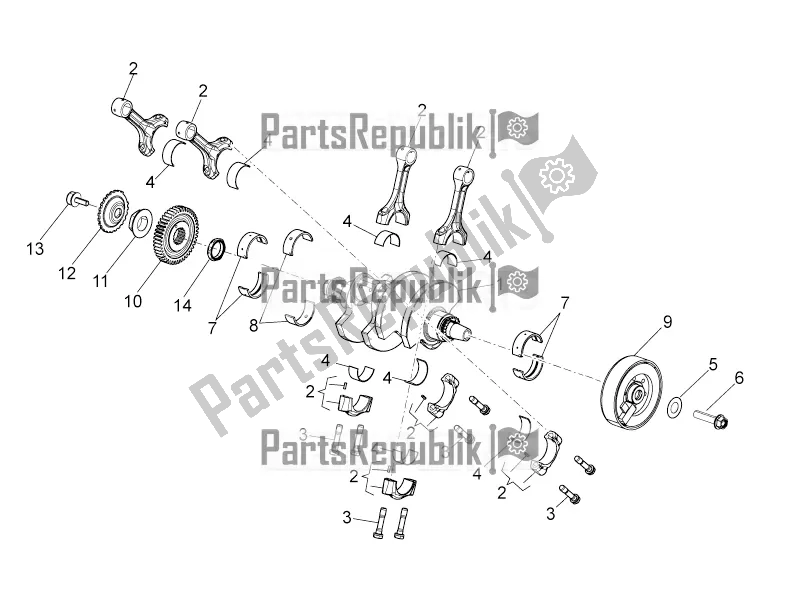 All parts for the Drive Shaft of the Aprilia Tuono V4 1100 Factory ZD4 TYH 2016