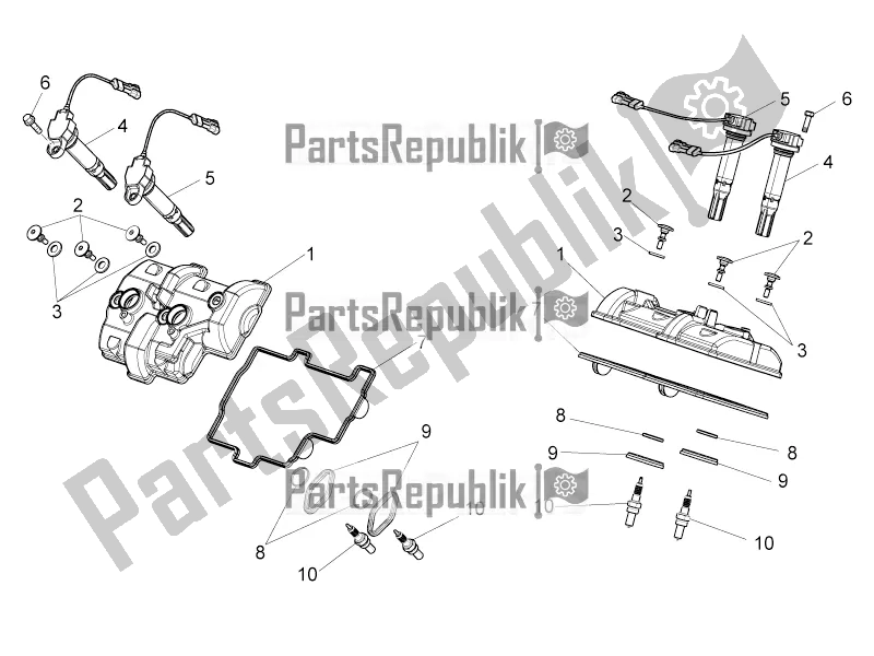 Alle Teile für das Ventildeckel des Aprilia Tuono V4 1100 Factory ZD4 TYH 2016