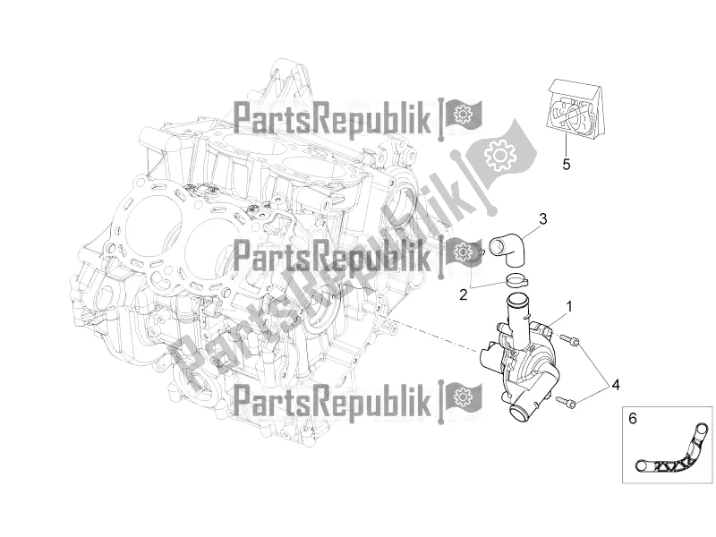 Tutte le parti per il Pompa Dell'acqua del Aprilia Tuono V4 1100 Factory ZD4 TYH 2016