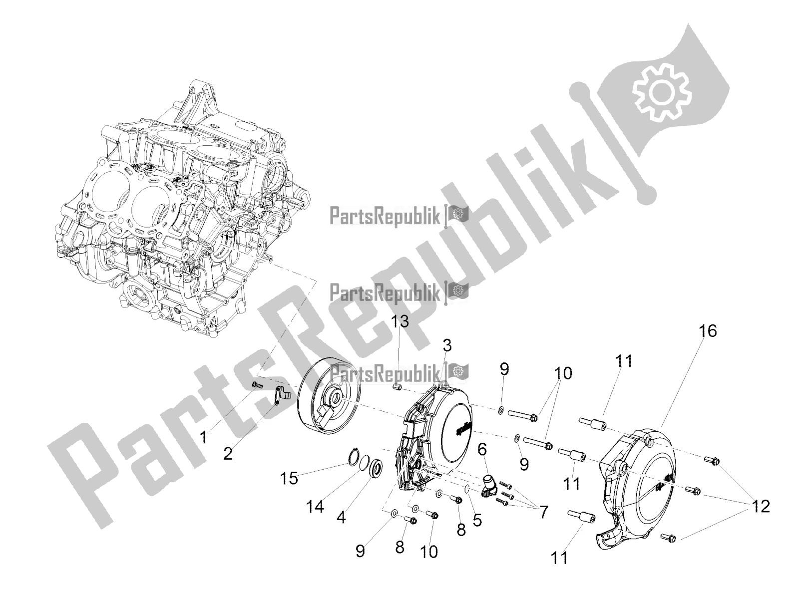 Wszystkie części do Pokrywa Aprilia Tuono V4 1100 RF 2018