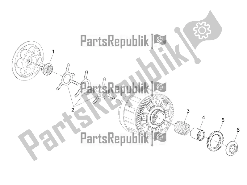 All parts for the Clutch I of the Aprilia Tuono V4 1100 RR 2020