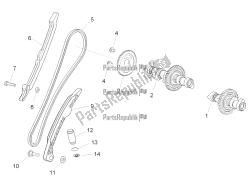 układ rozrządu z tylnym cylindrem