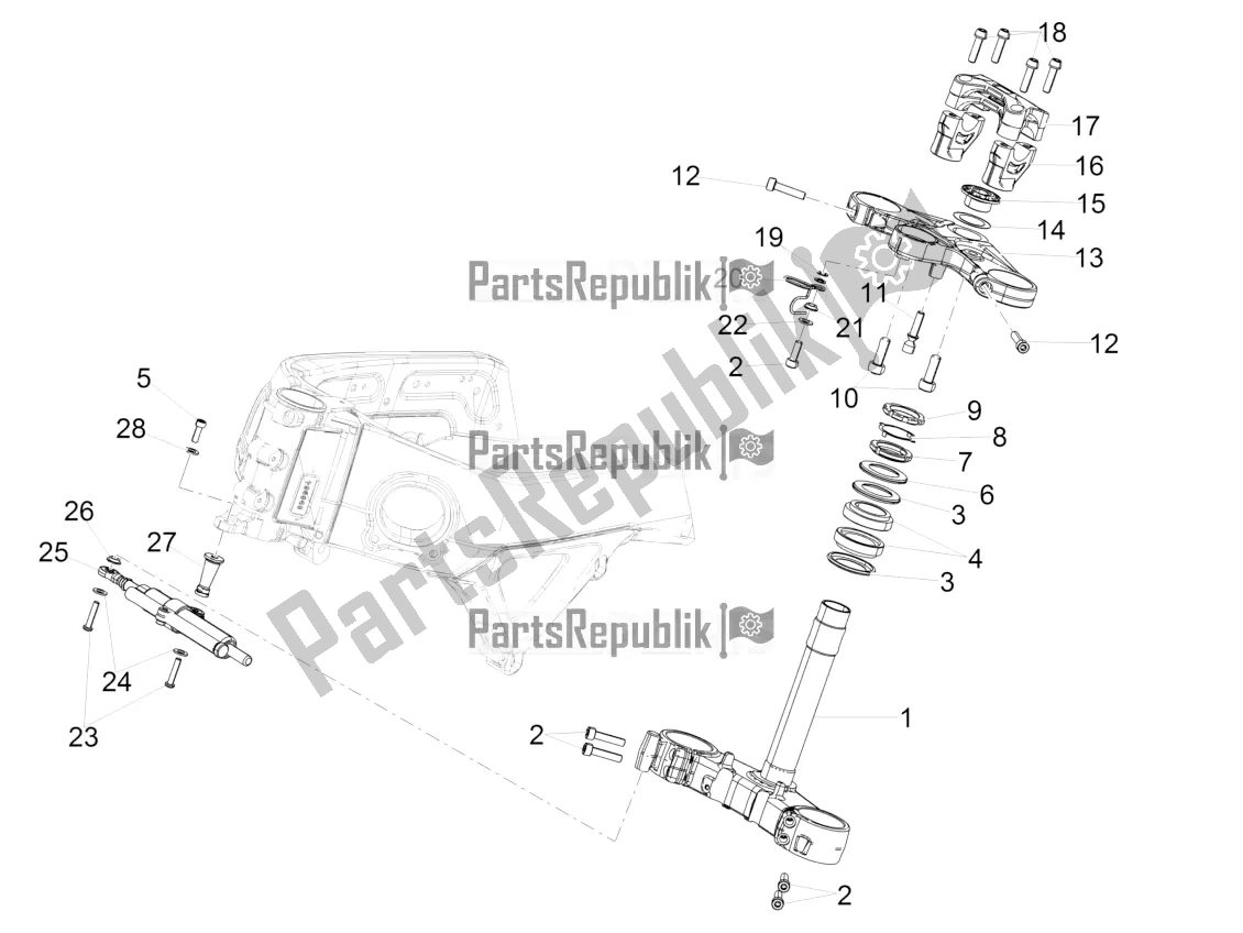 Toutes les pièces pour le Pilotage du Aprilia Tuono V4 1100 RR Apac 2020