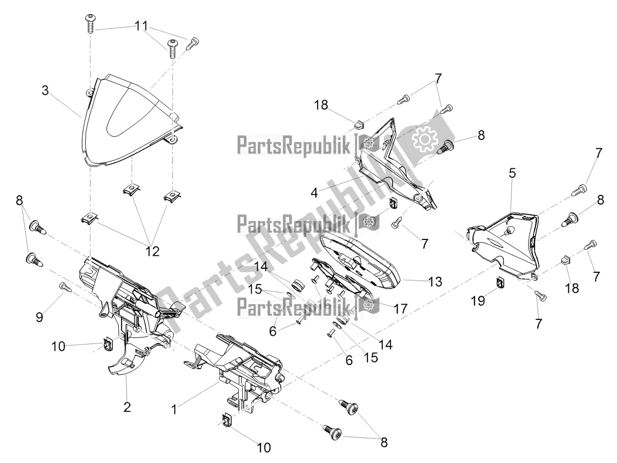 Todas las partes para Tablero de Aprilia Tuono V4 1100 RR USA 2019