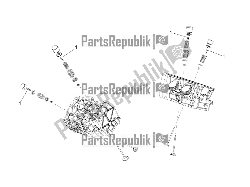 Alle onderdelen voor de Kleppen Pads van de Aprilia Tuono V4 1100 RR USA 2019