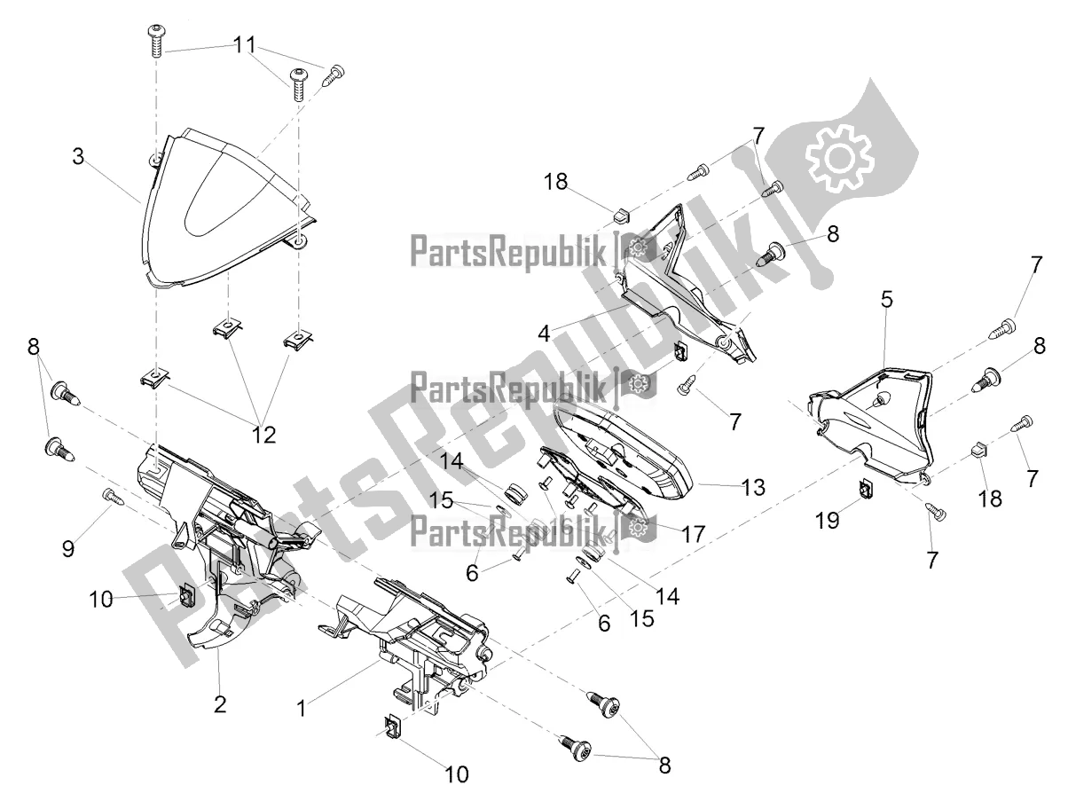 Toutes les pièces pour le Tableau De Bord du Aprilia Tuono V4 1100 RR USA 2020