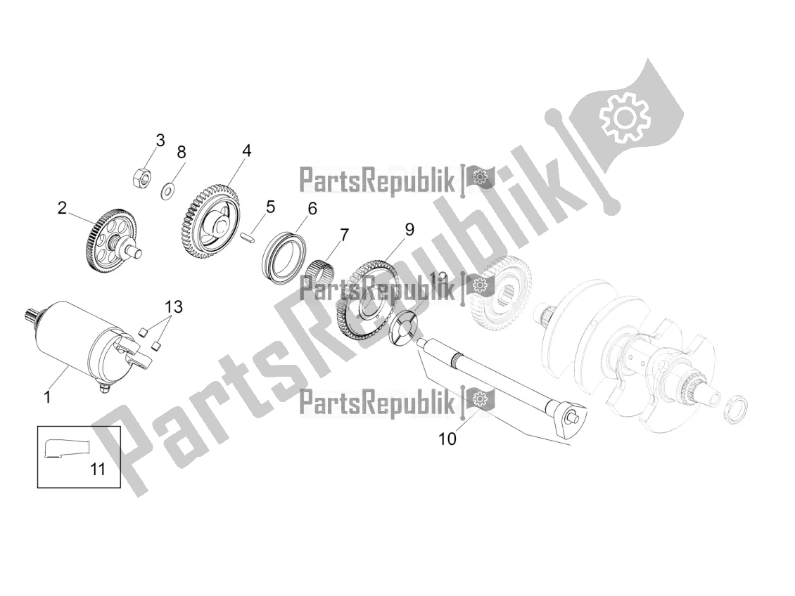 Todas as partes de Unidade De Ignição do Aprilia Tuono V4 1100 RR USA 2020