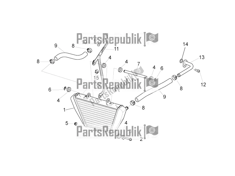 Toutes les pièces pour le Radiateur D'huile du Aprilia Tuono V4 1100 RR USA 2020