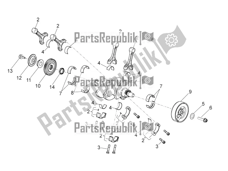 All parts for the Drive Shaft of the Aprilia Tuono V4 1100 RR ZD4 KG 2017