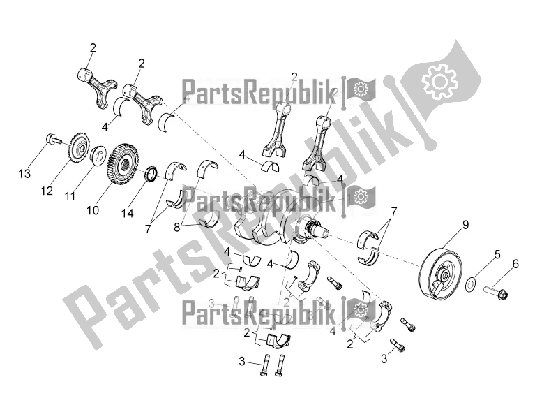 All parts for the Drive Shaft of the Aprilia Tuono V4 1100 RR ZD4 KGU 2018