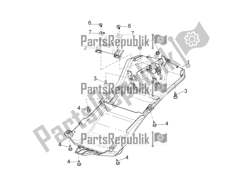 Toutes les pièces pour le Underaddle du Aprilia Tuono V4 1100 RR ZD4 KGU 2018