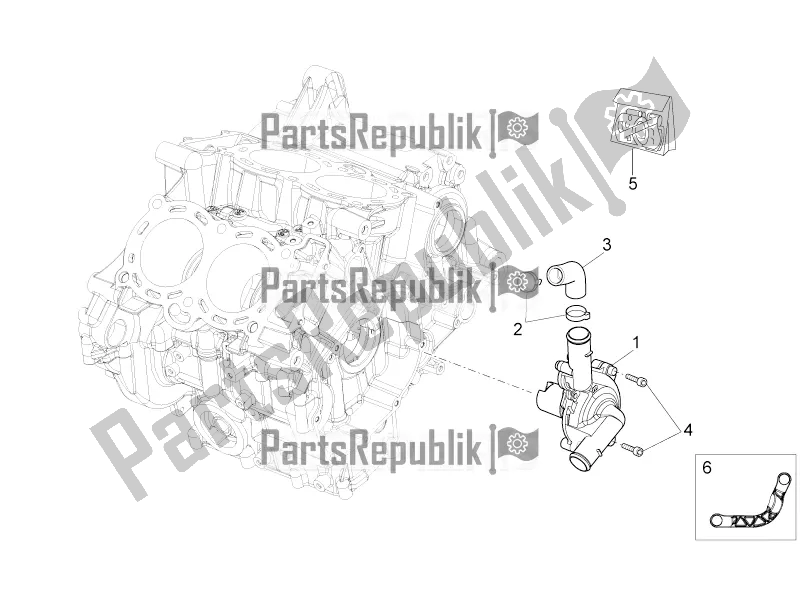 Toutes les pièces pour le Pompe à Eau du Aprilia Tuono V4 1100 RR ZD4 TYU 2019