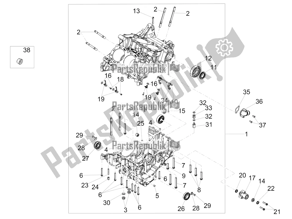 Toutes les pièces pour le Carters I du Aprilia Tuono V4 1100 USA 2022