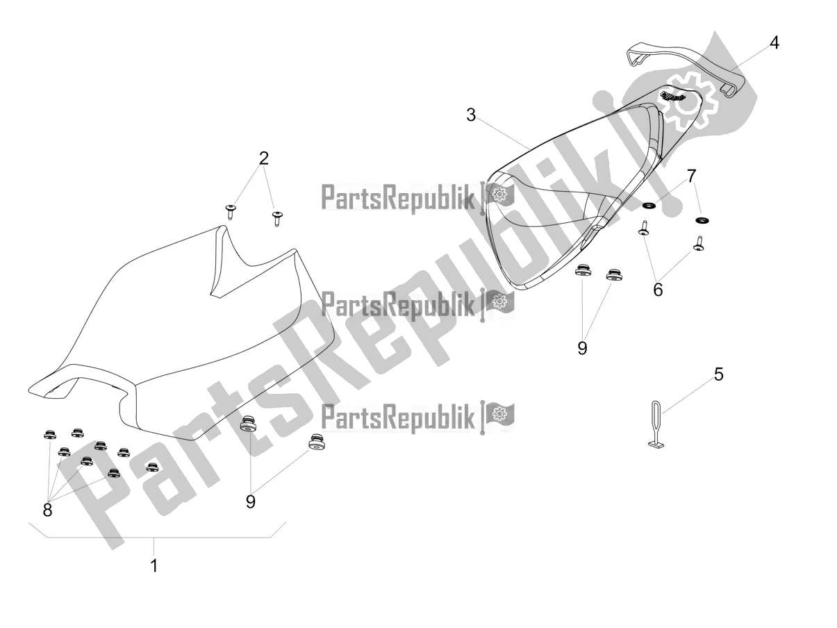 Alle Teile für das Sattel des Aprilia Tuono V4 Factory 1100 Superpole 2020