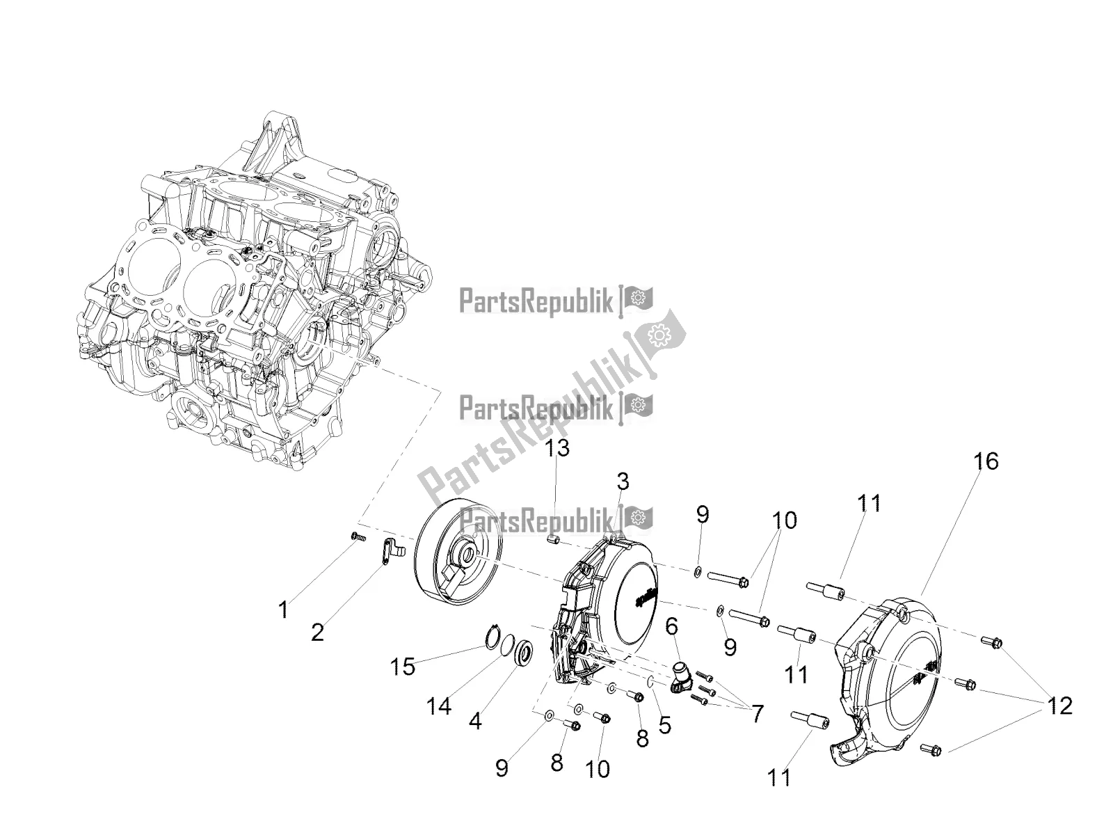 Toutes les pièces pour le Couverture du Aprilia Tuono V4 Factory 1100 Superpole Apac 2019