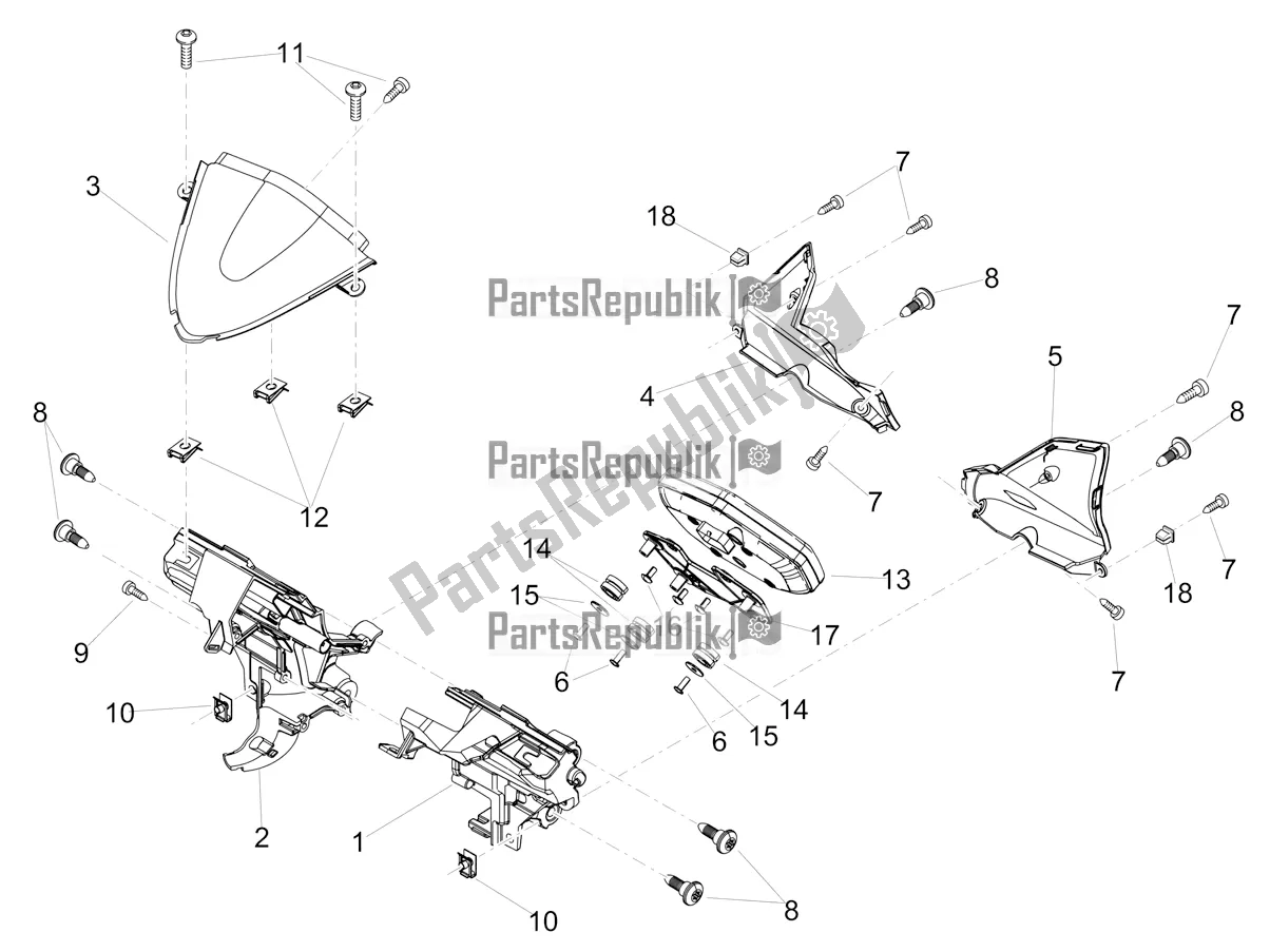 Tutte le parti per il Pannello Di Controllo del Aprilia Tuono V4 Factory 1100 Superpole Apac 2019