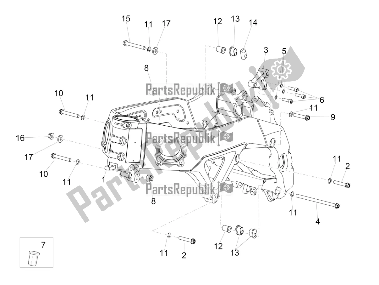 Toutes les pièces pour le Cadre I du Aprilia Tuono V4 Factory 1100 Superpole Apac 2019