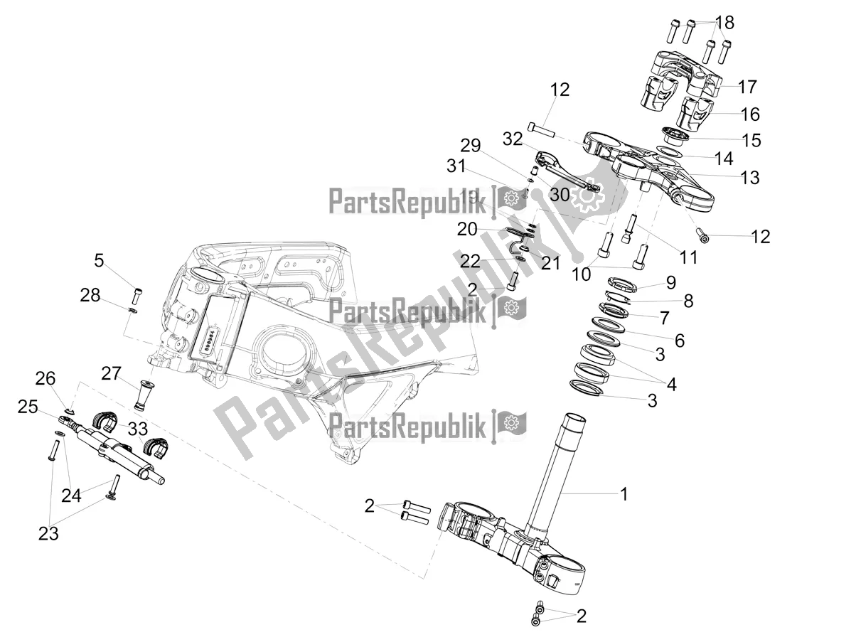 Toutes les pièces pour le Pilotage du Aprilia Tuono V4 Factory 1100 Superpole Apac 2019