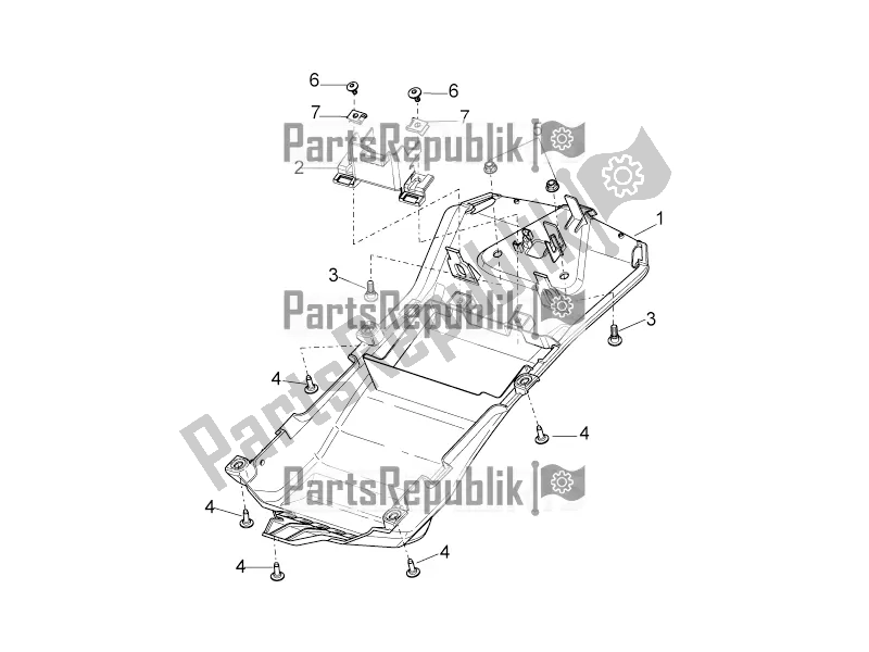 All parts for the Undersaddle of the Aprilia Tuono V4 Factory 1100 Superpole Apac 2019