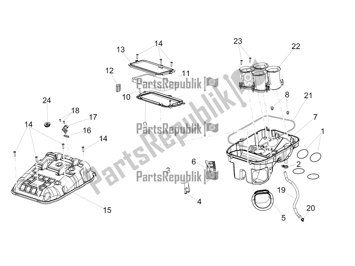 Tutte le parti per il Air Box del Aprilia Tuono V4 Factory 1100 Superpole Apac 2020