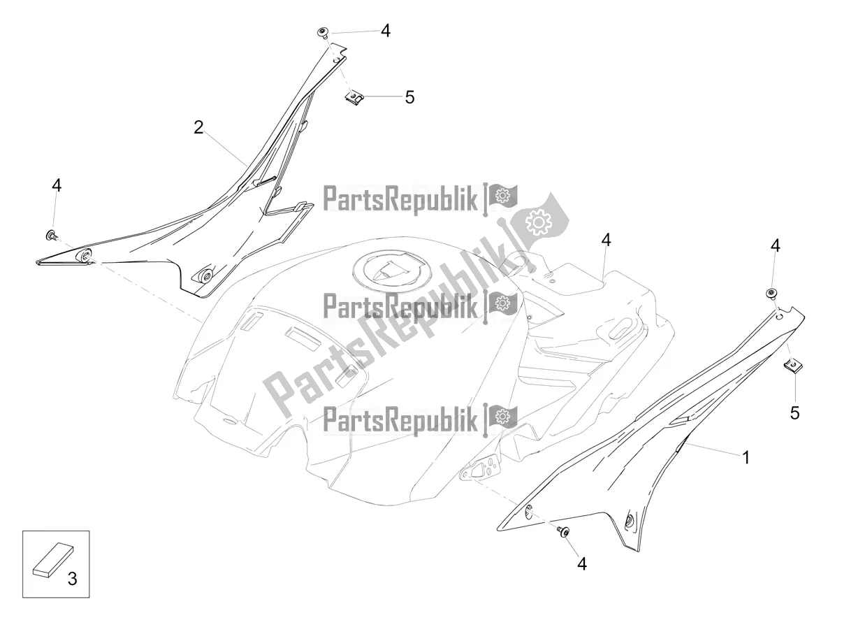 Tutte le parti per il Corpo Centrale del Aprilia Tuono V4 Factory 1100 Superpole Apac 2020