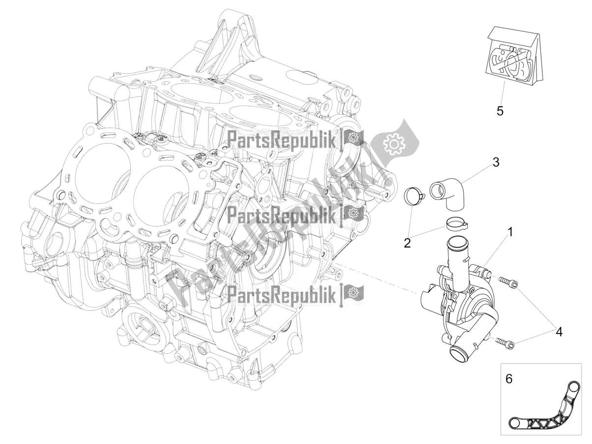 Toutes les pièces pour le Pompe à Eau du Aprilia Tuono V4 Factory 1100 Superpole Apac 2020