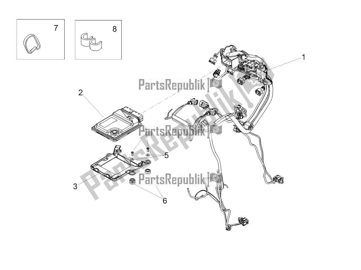 Toutes les pièces pour le Système électrique Central du Aprilia Tuono V4 Factory 1100 Superpole Apac 2022