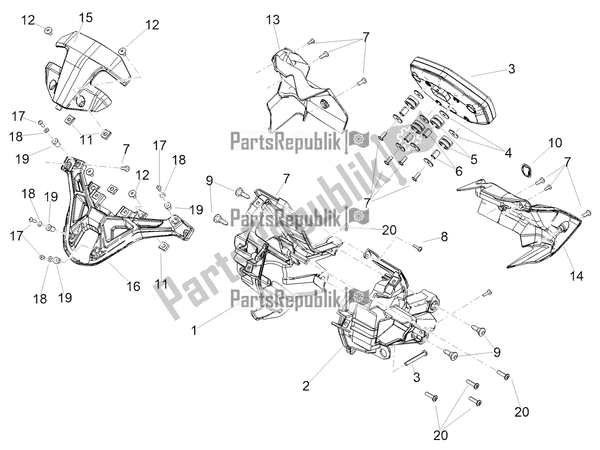 Toutes les pièces pour le Instruments du Aprilia Tuono V4 Factory 1100 Superpole Apac 2022