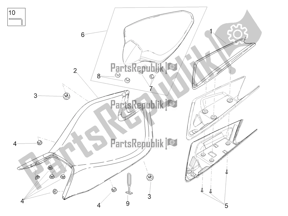 Alle Teile für das Sattel des Aprilia Tuono V4 Factory 1100 Superpole Apac 2022