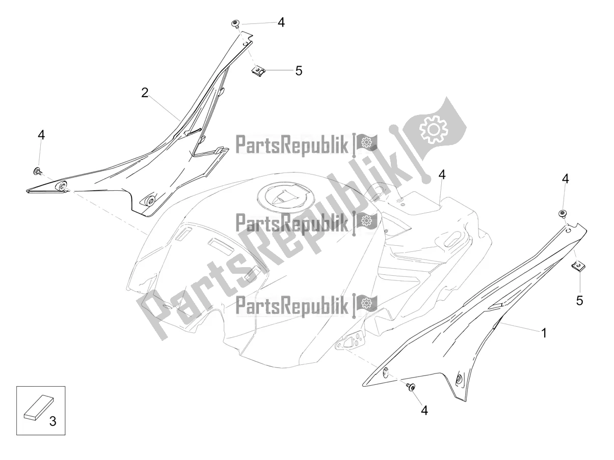 Toutes les pièces pour le Corps Central du Aprilia Tuono V4 Factory 1100 Superpole Apac E4 2021