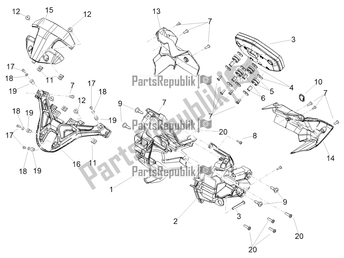 Toutes les pièces pour le Instruments du Aprilia Tuono V4 Factory 1100 Superpole Apac E5 2021