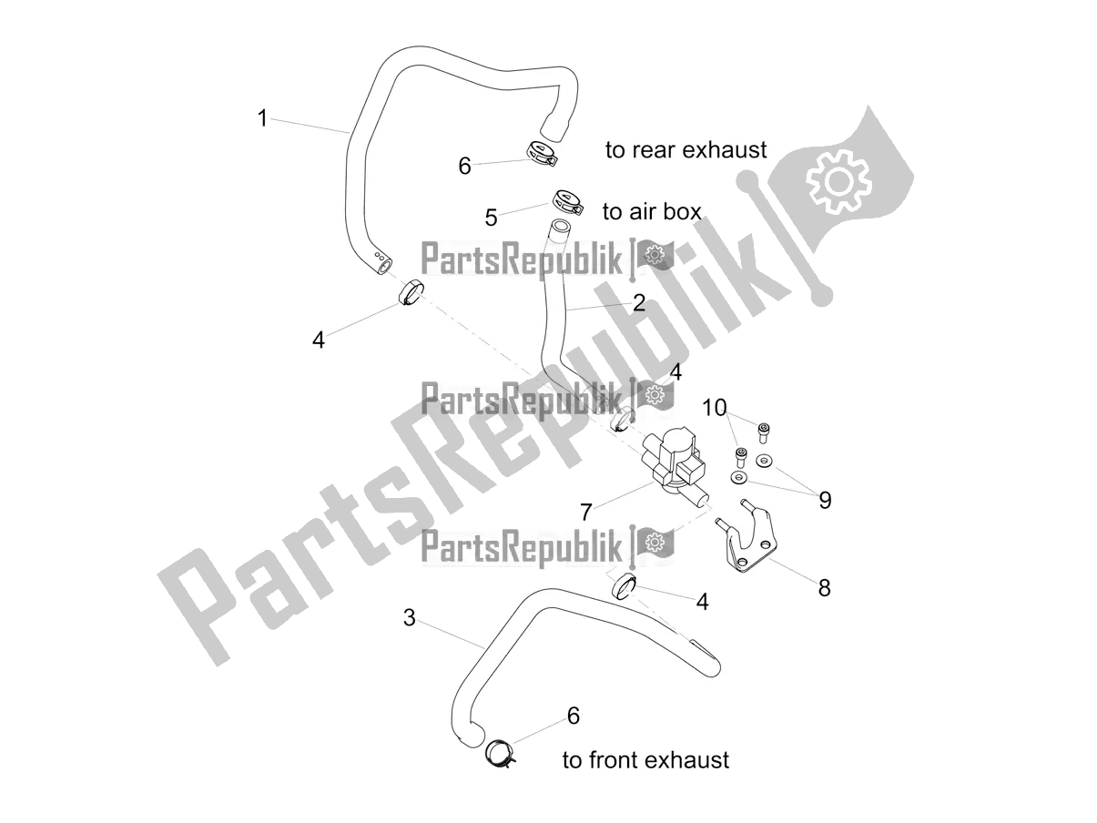 Todas las partes para Aire Secundario de Aprilia Tuono V4 Factory 1100 Superpole E5 2021