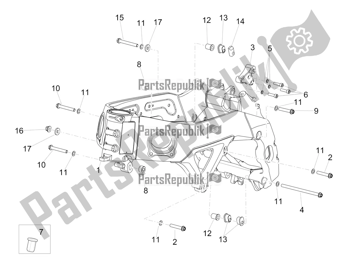 Toutes les pièces pour le Cadre I du Aprilia Tuono V4 Factory 1100 Superpole USA 2019