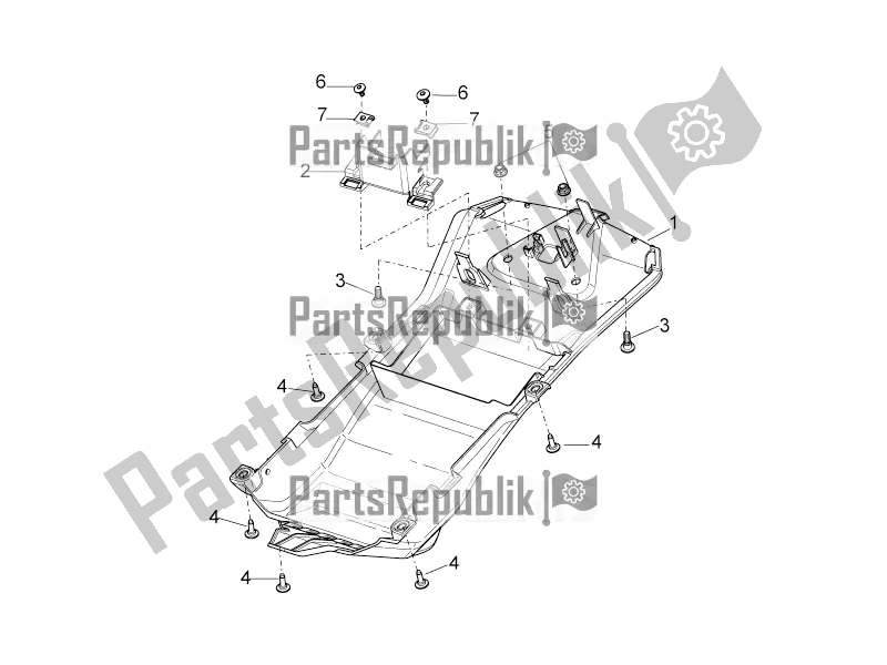 Alle Teile für das Untersattel des Aprilia Tuono V4 Factory 1100 Superpole USA 2019