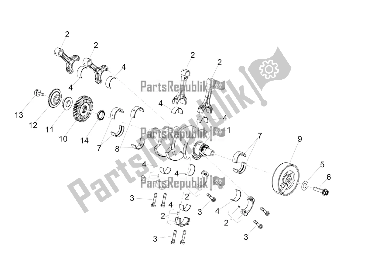 Tutte le parti per il Albero Di Trasmissione del Aprilia Tuono V4 Factory 1100 Superpole USA 2020