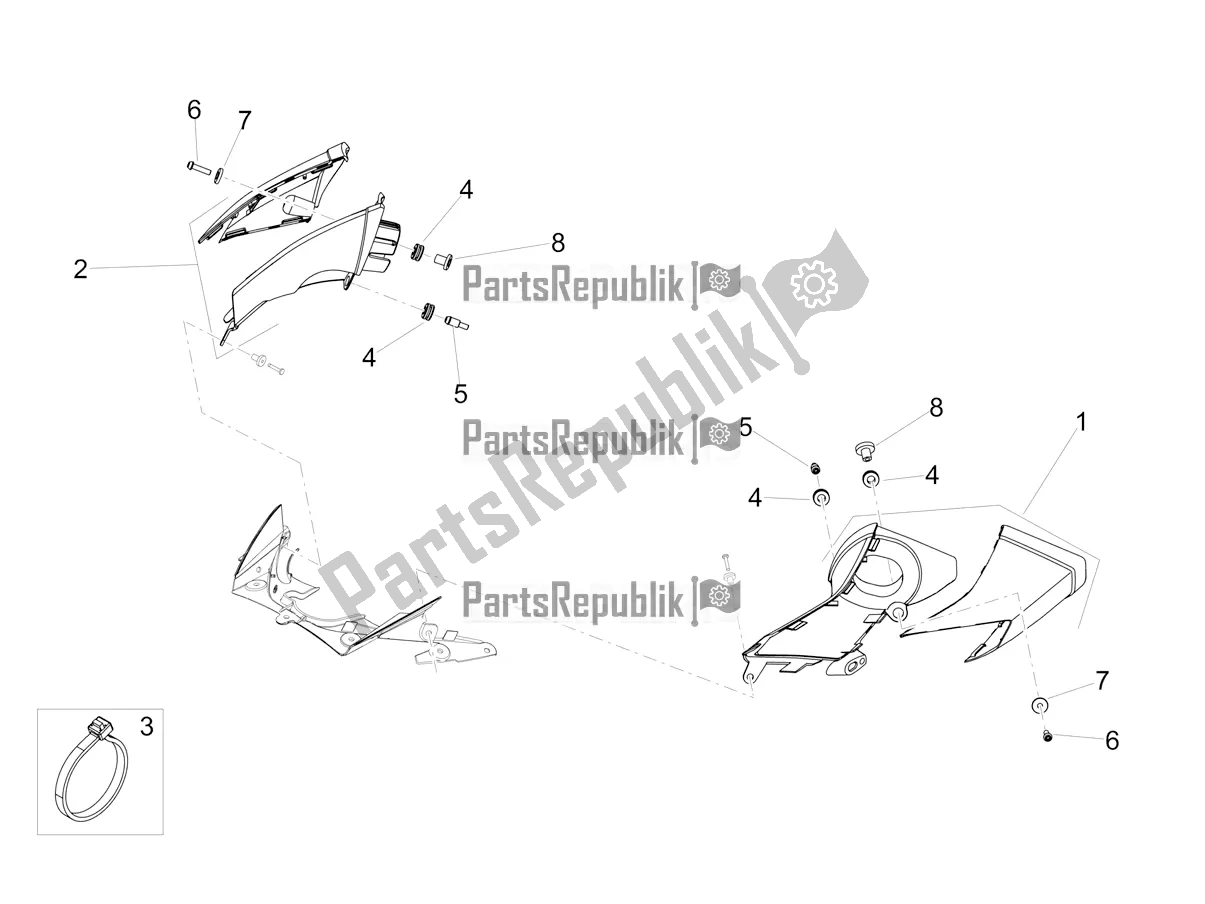 Toutes les pièces pour le Canal du Aprilia Tuono V4 Factory 1100 Superpole USA 2020