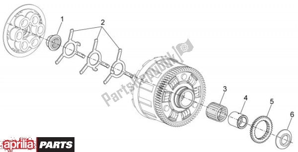 All parts for the Clutch of the Aprilia Tuono V4 R 4 T Aprc 77 1000 2011