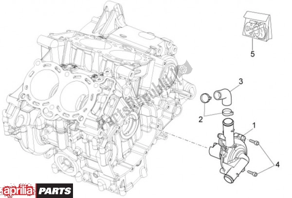 Wszystkie części do Pompa Wodna Aprilia Tuono V4 R 4 T Aprc 77 1000 2011