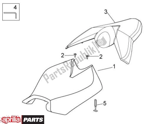 All parts for the Saddle of the Aprilia Tuono V4 R 4 T Aprc 77 1000 2011